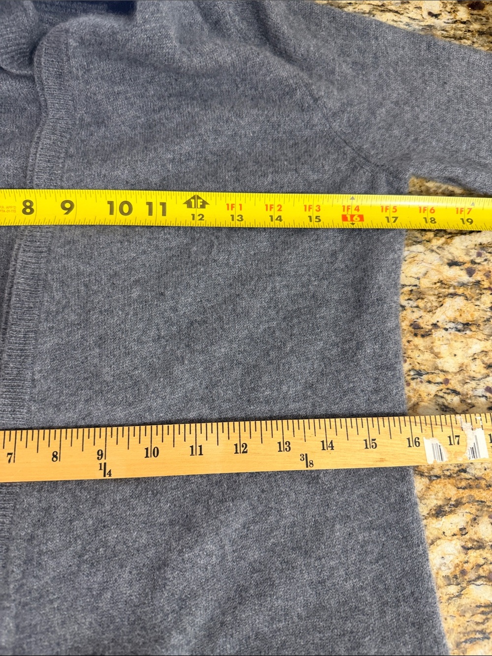 Max Studio 100% Cashmere Hooded Open Front Long Cardigan Sweater Gray M - Picture 7 of 8